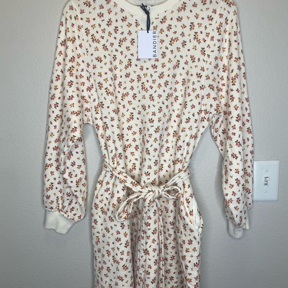 NEW Bandier x Sincerely Jules Dahlia Sweatshirt Dress / Long Sleeve, Floral / M - Picture 5 of 10